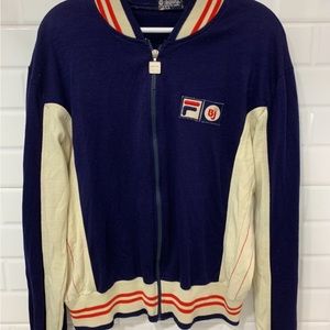 Lennart Bergalin’s Original Borg Fila White Line wool tracksuit.